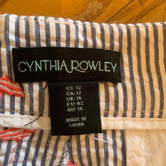 Cynthia Rowley striped cotton shorts BNWT - Picture 3 of 6